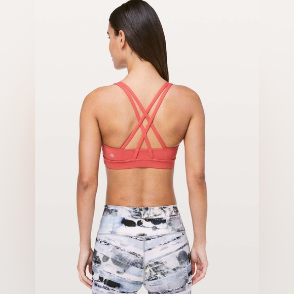 Lululemon Women’s Coral Sports Bra/Top Size 4/Small  Energy Bra - Picture 3 of 5